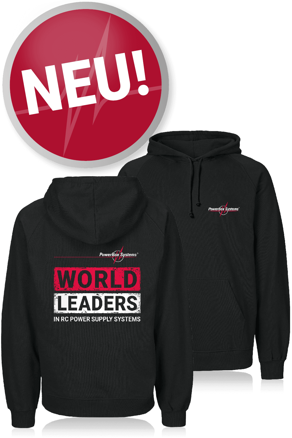 PowerBox Hoodie schwarz