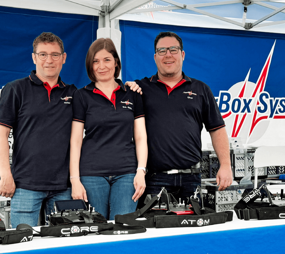 Vertriebsteam am Messestand